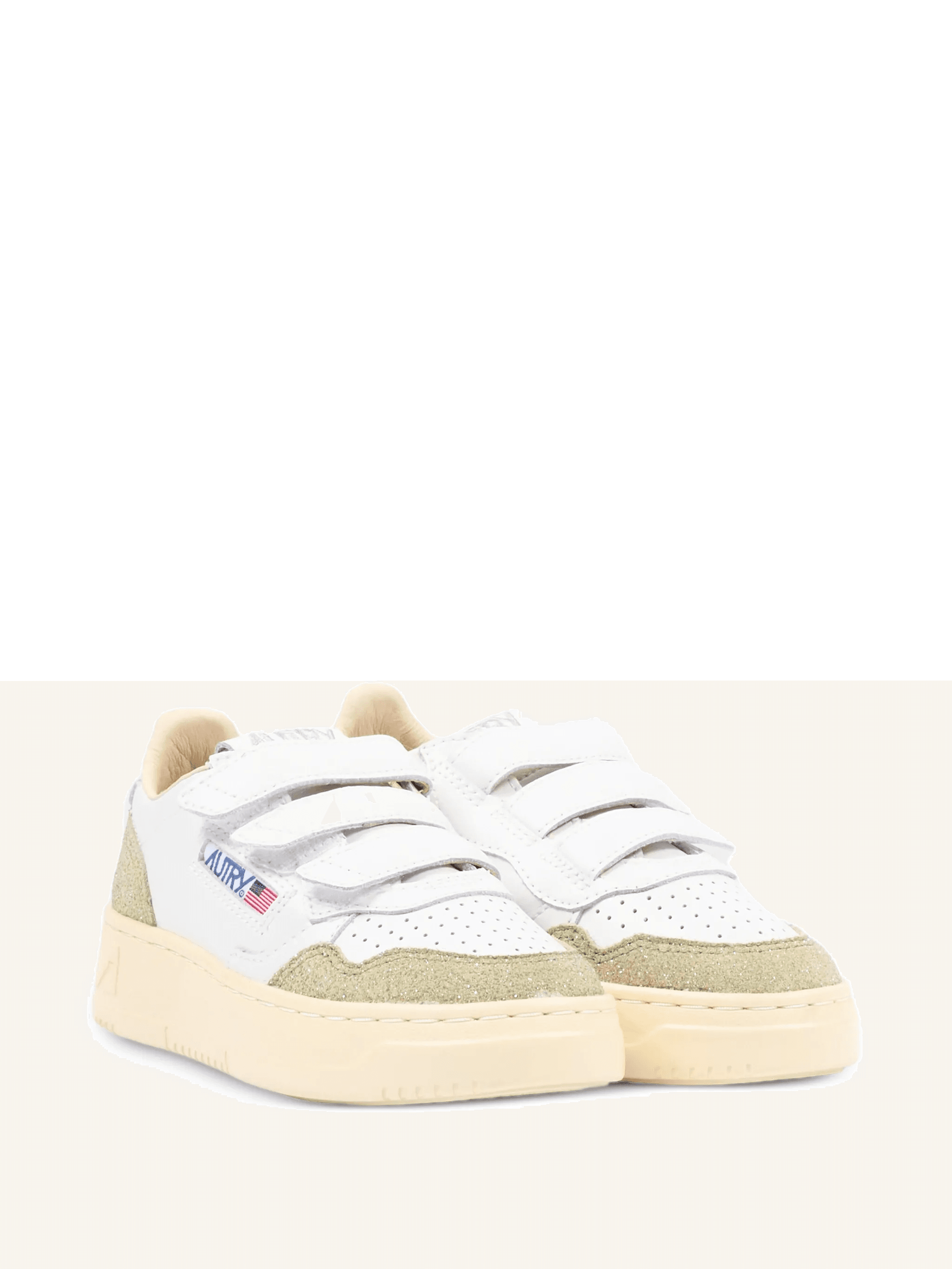 strap leather sneakers - Image 1