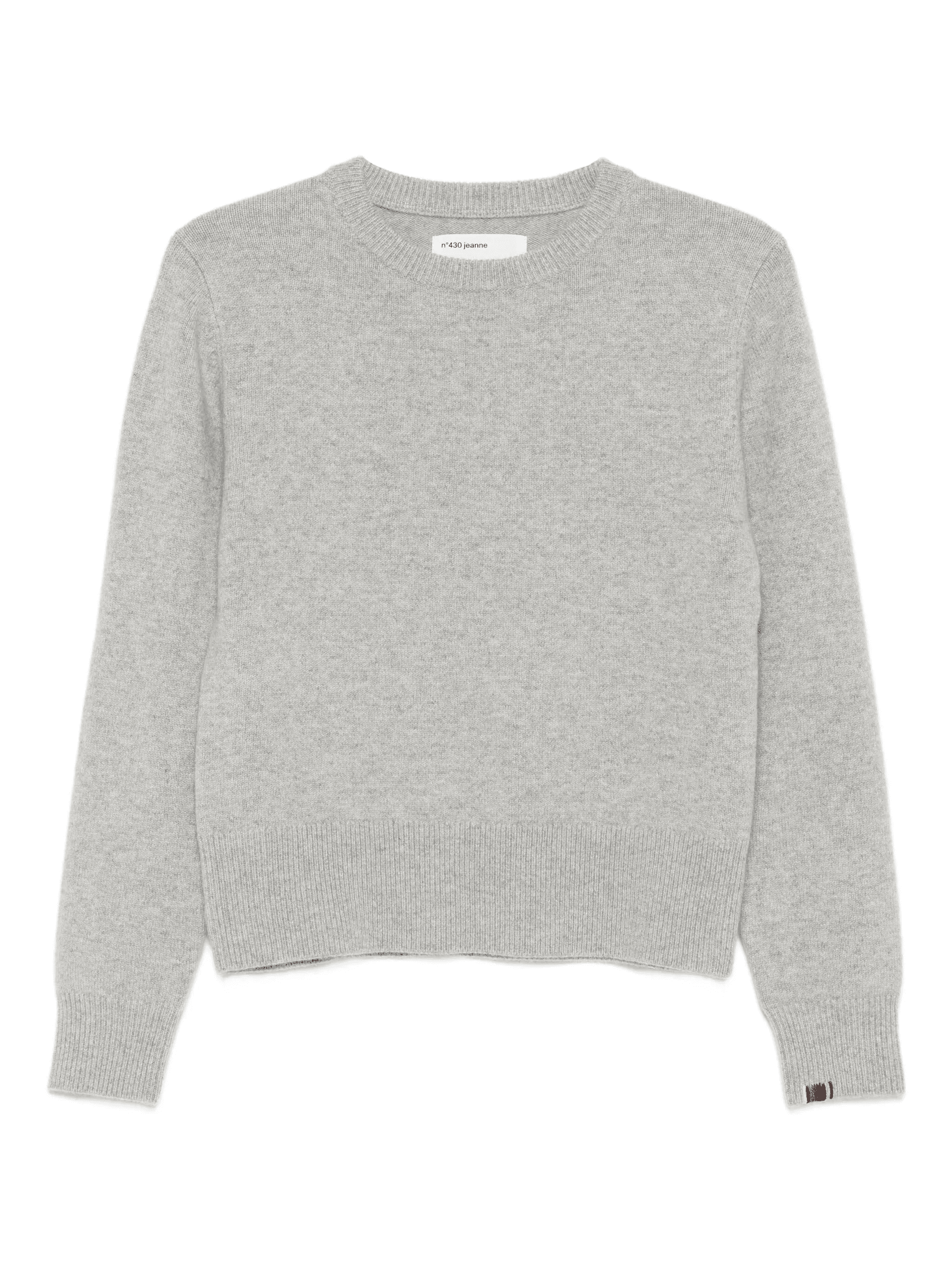 crew-neck fine-knit sweater - Image 1