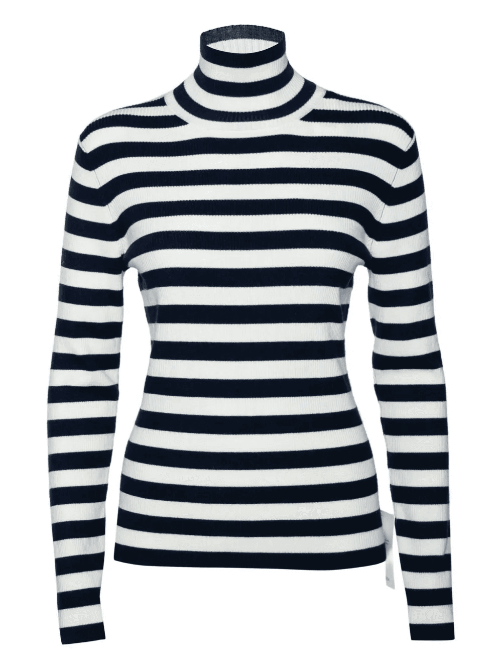 striped turtleneck top - Image 1