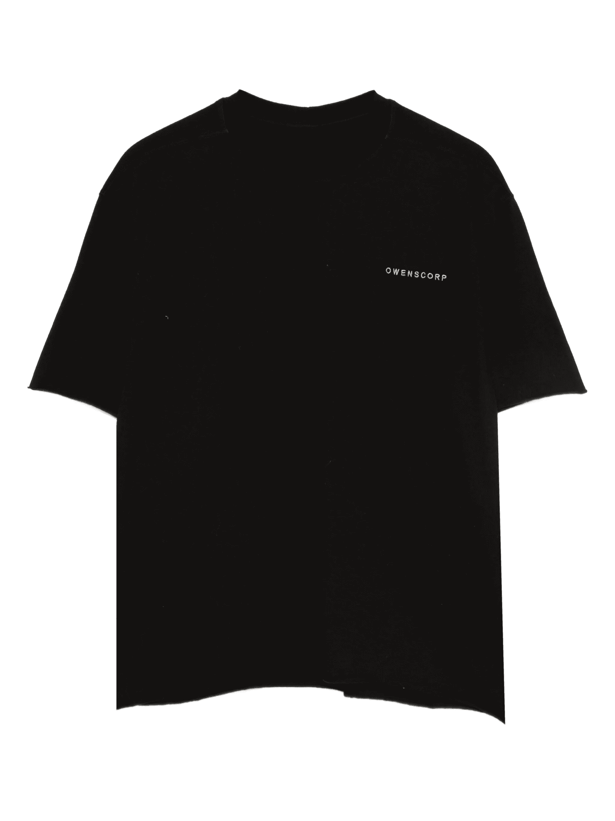 logo-detail raw-edge T-shirt - Image 1