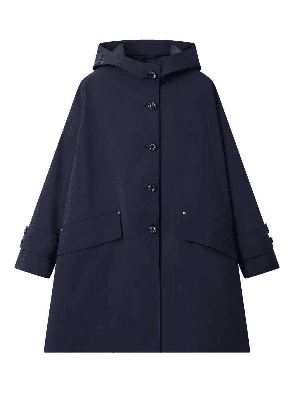 Humbie hooded button-up coat - Image 1