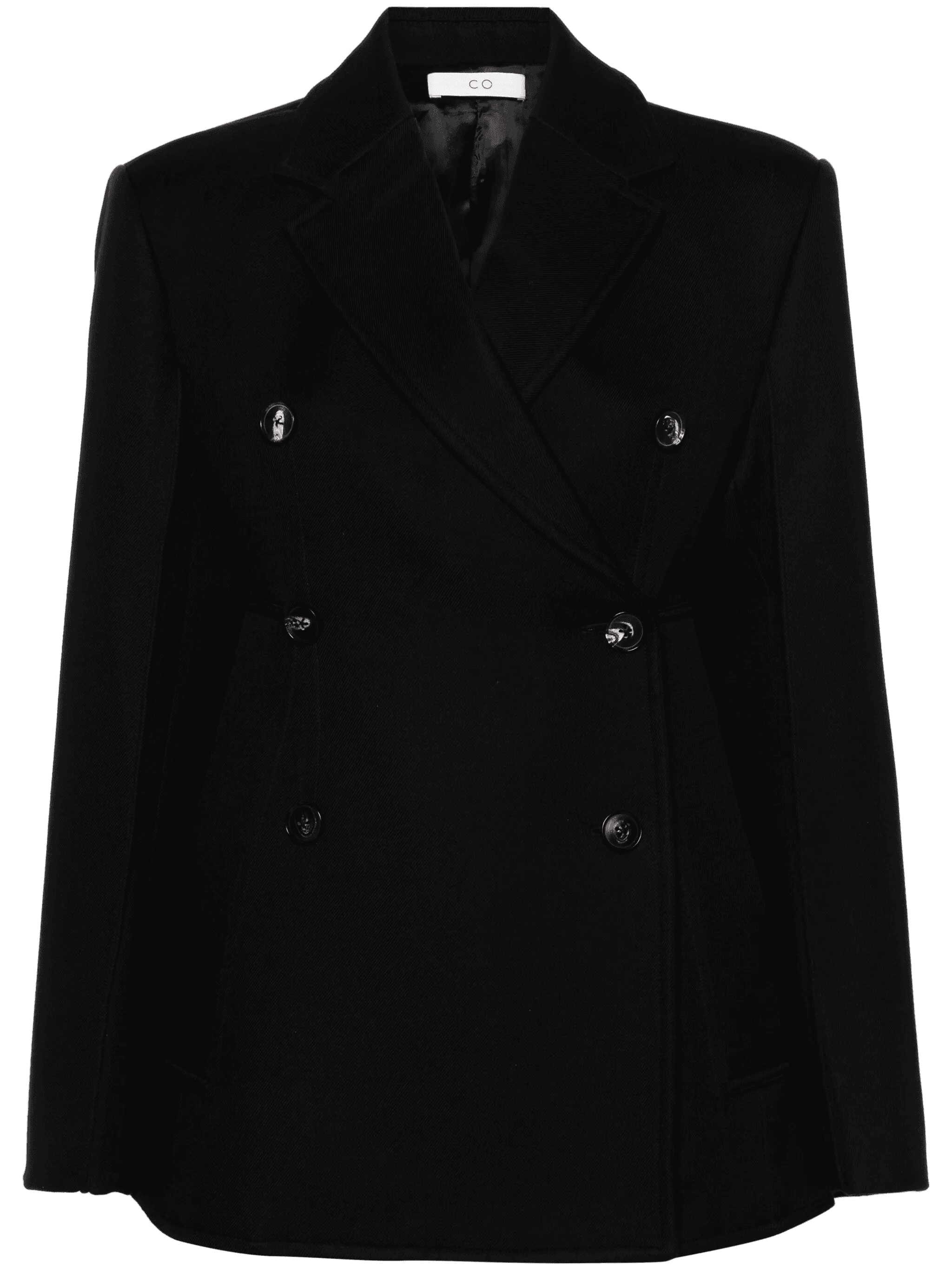 notched-lapels double-breasted blazer - Image 1