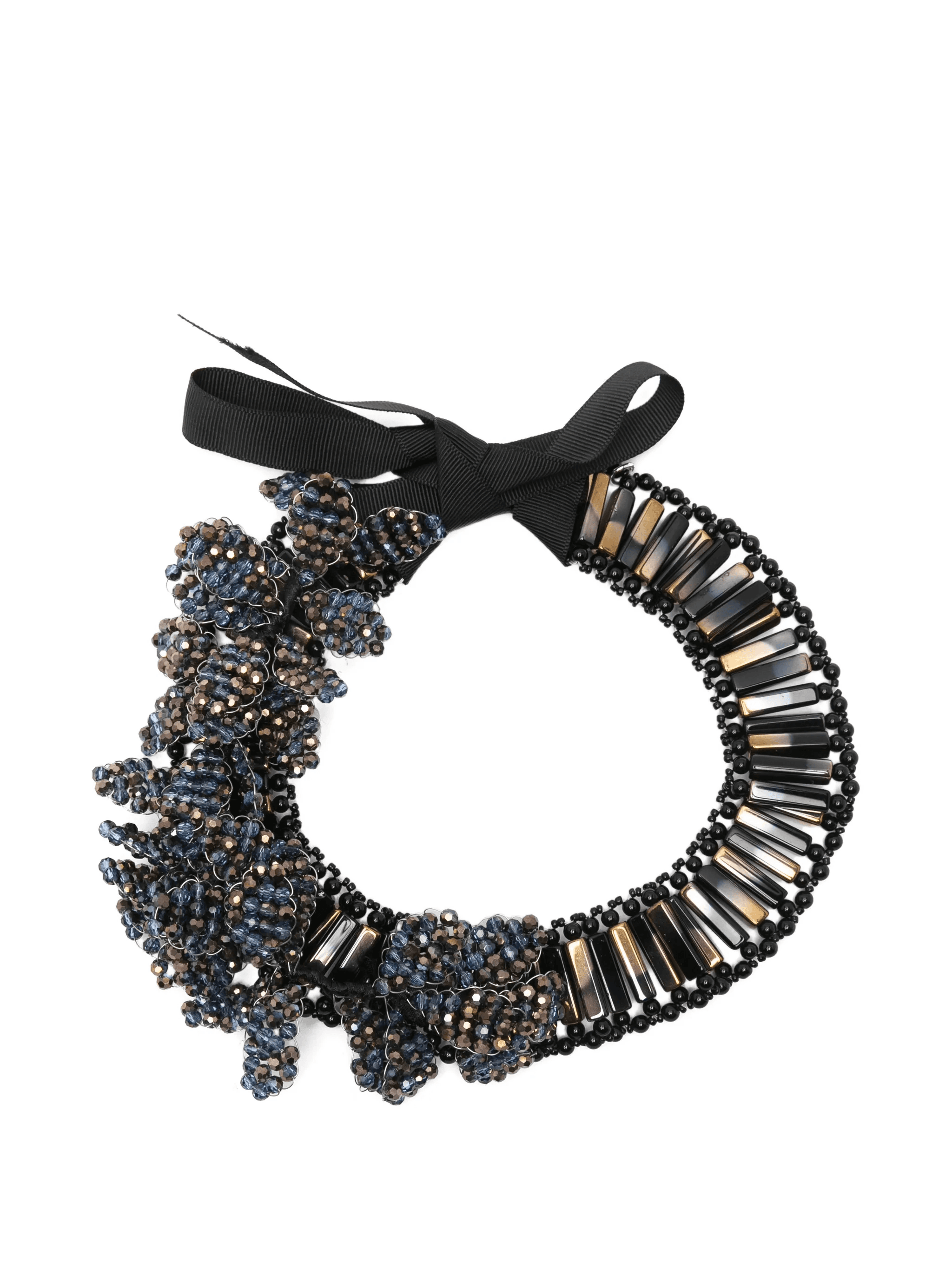 ribbon beaded necklace - Image 1