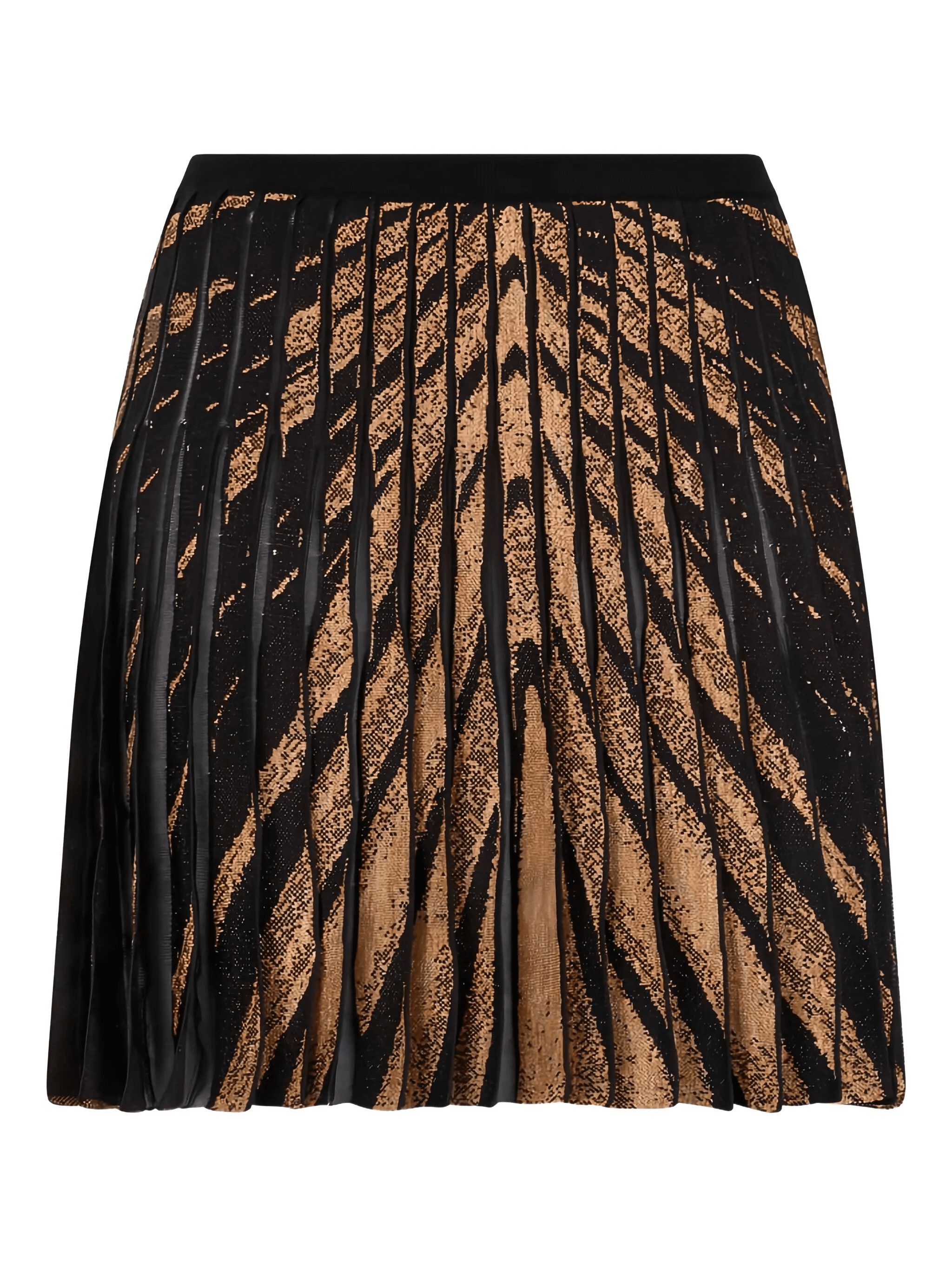 pleated abstract-pattern mini skirt - Image 1