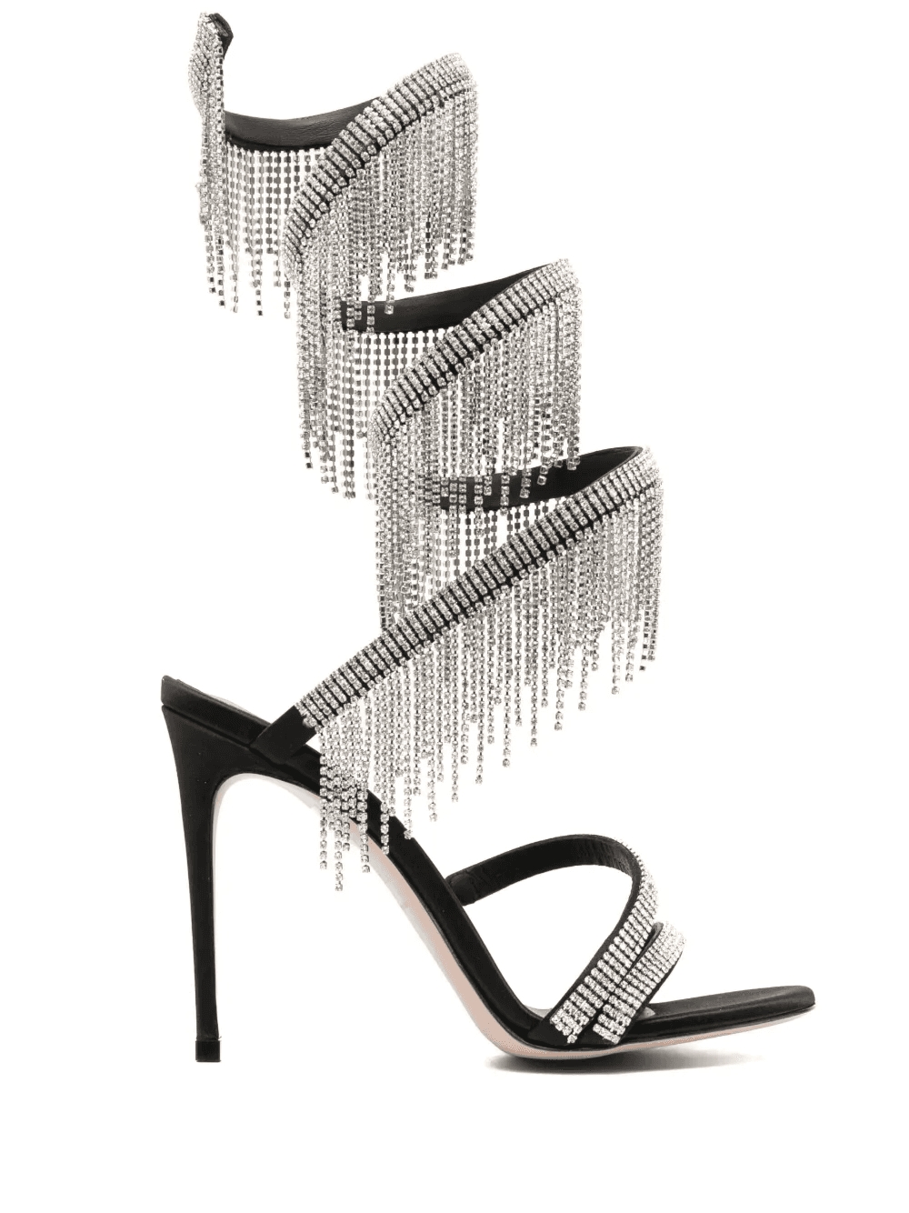 Jewels 105mm fringe-detail sandals - Image 1
