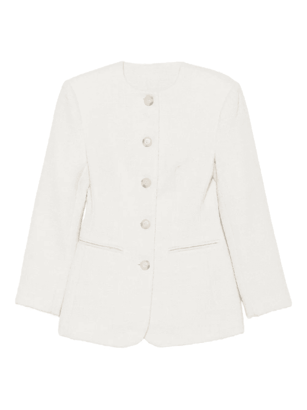 buttoned tweed jacket - Image 1