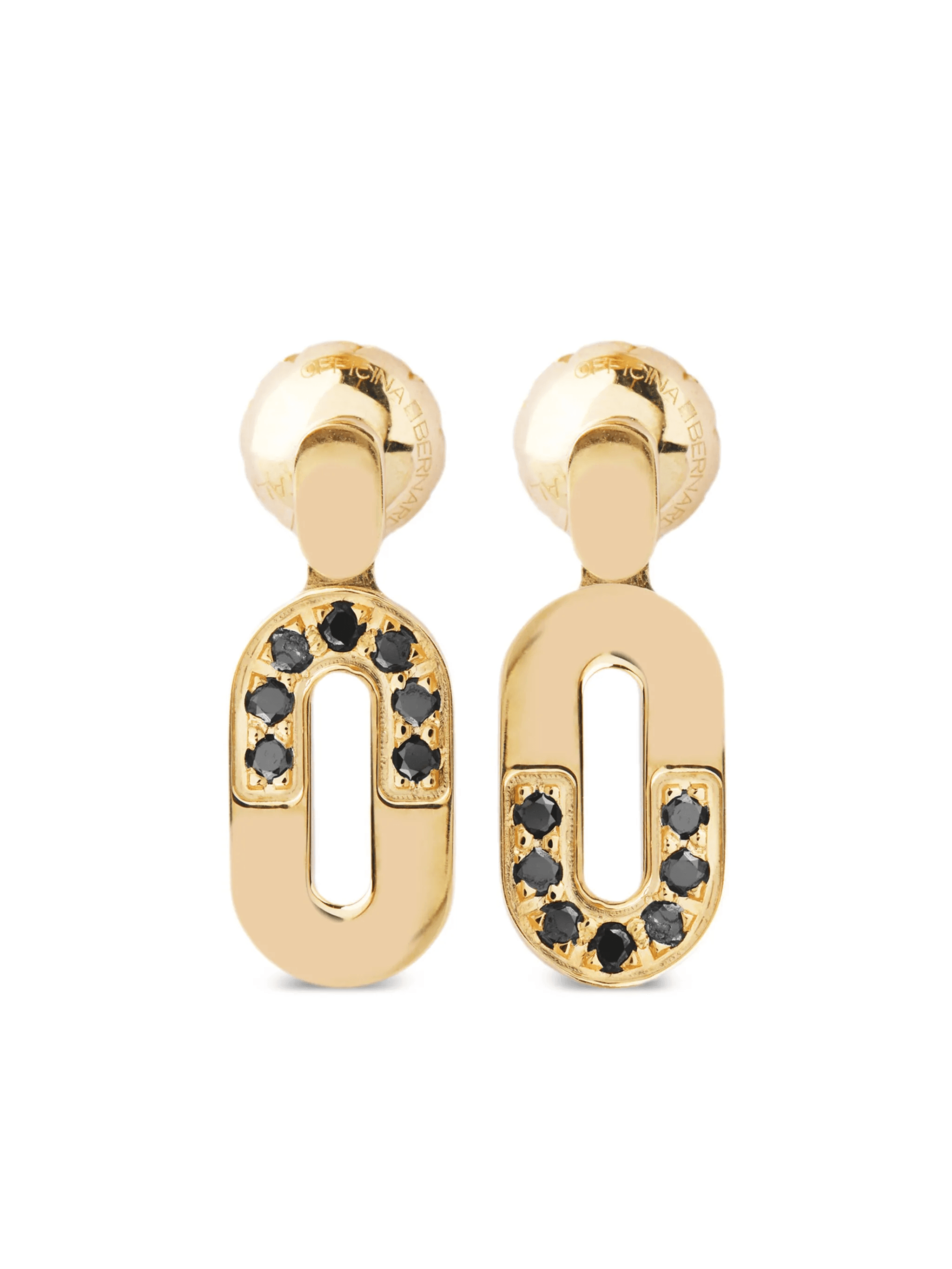 18kt yellow gold Dea diamond drop earrings - Image 1
