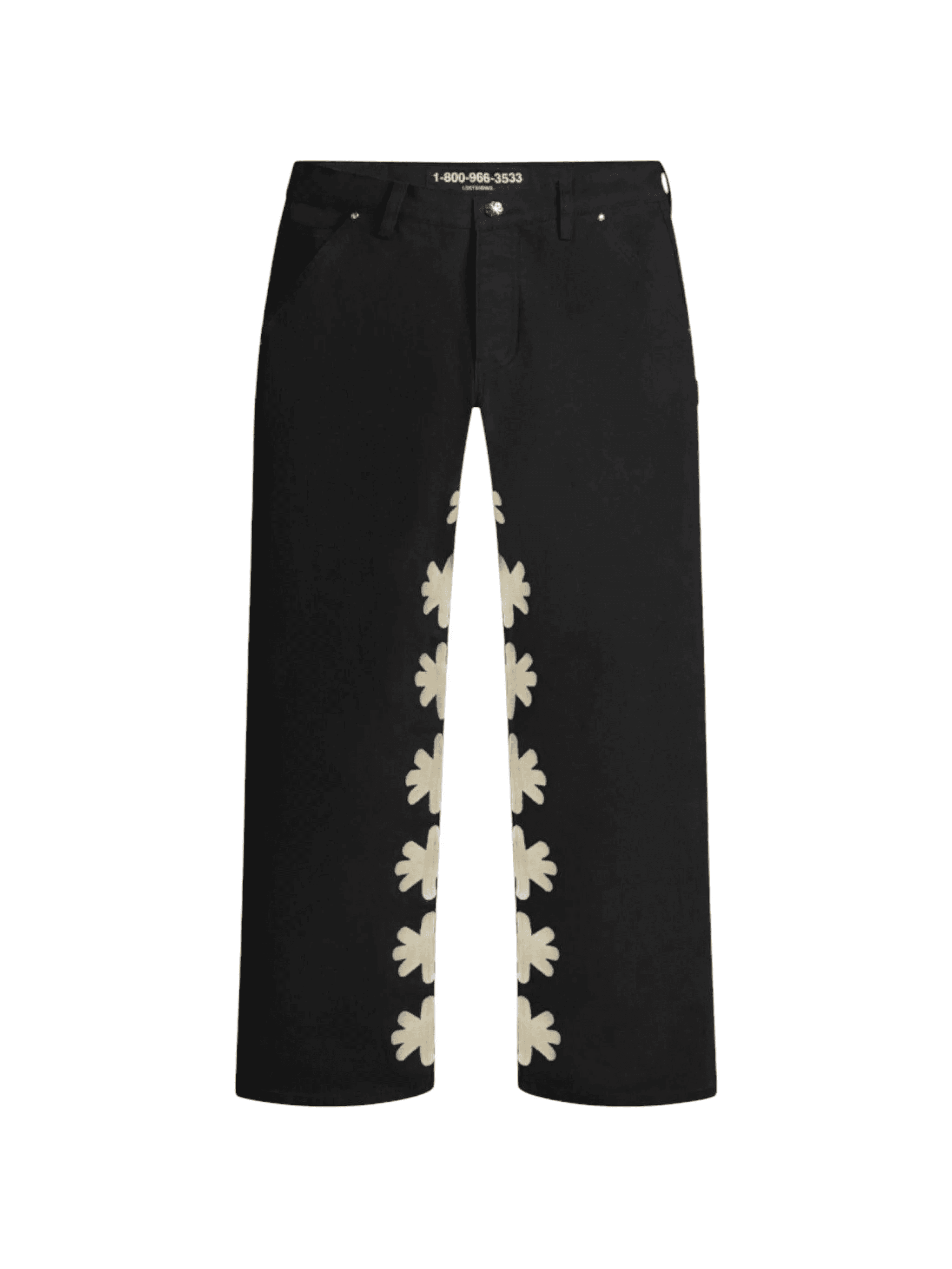 carpenter floral-detail jeans - Image 1