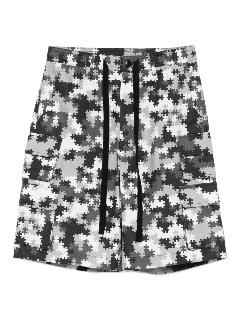 puzzle camo cargo shorts - Image 1
