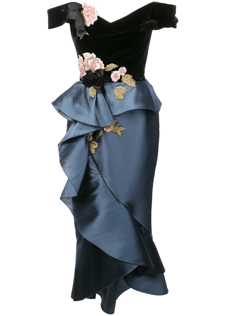 off-shoulder cocktail dress - Image 1