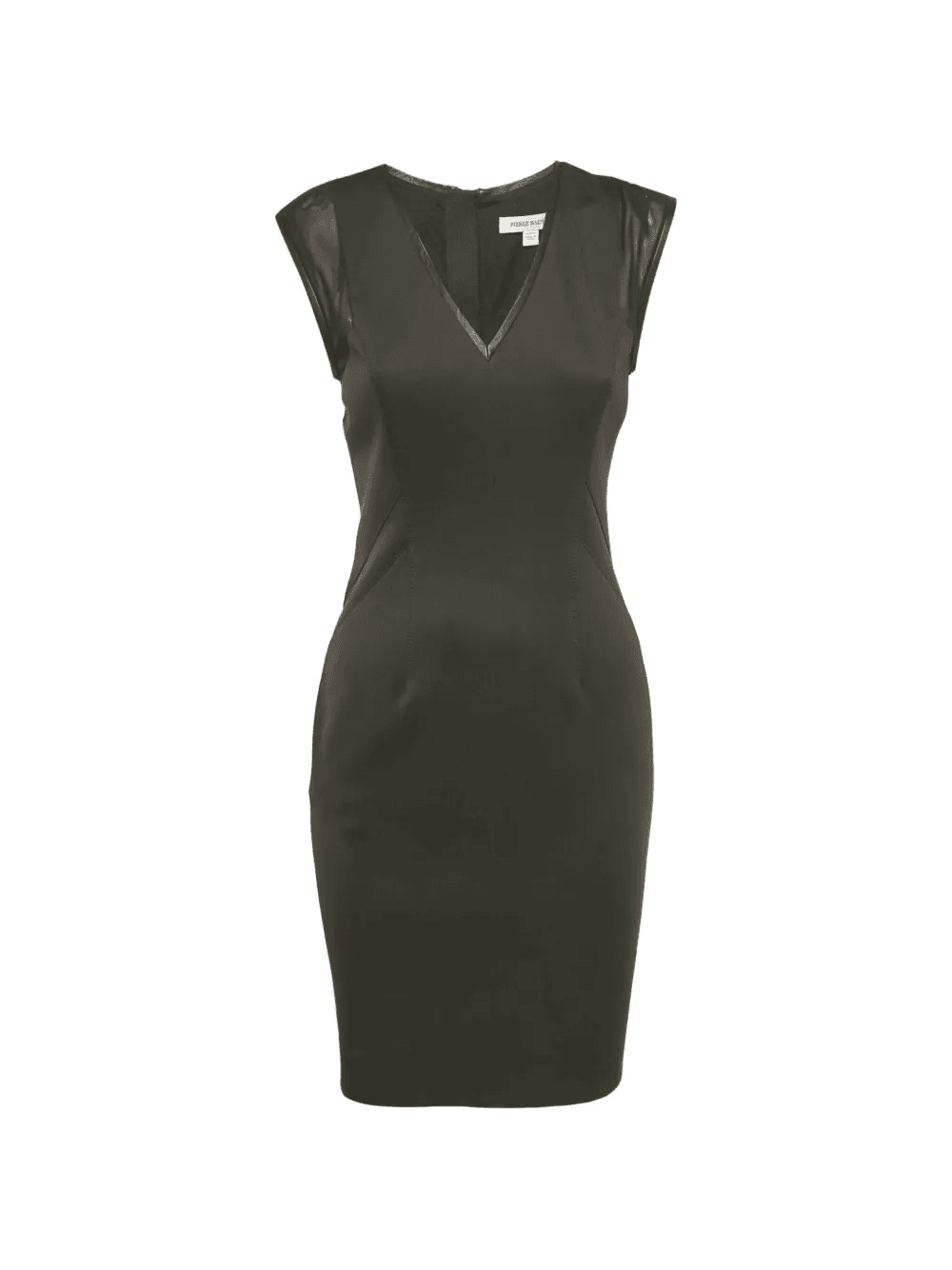 V-neck midi dress - Image 1