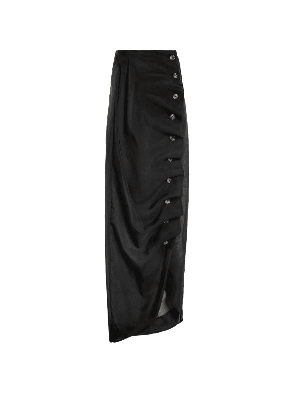 button-embellished midi skirt - Image 1