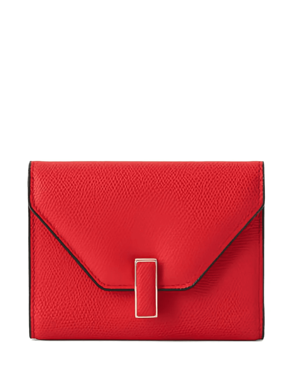 flap-closure leather wallet - Image 1