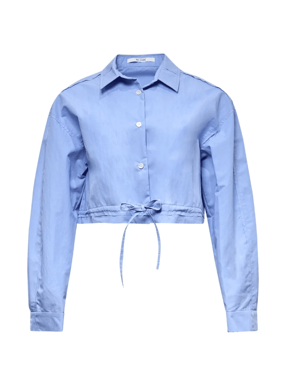 drawstring crop shirt - Image 1