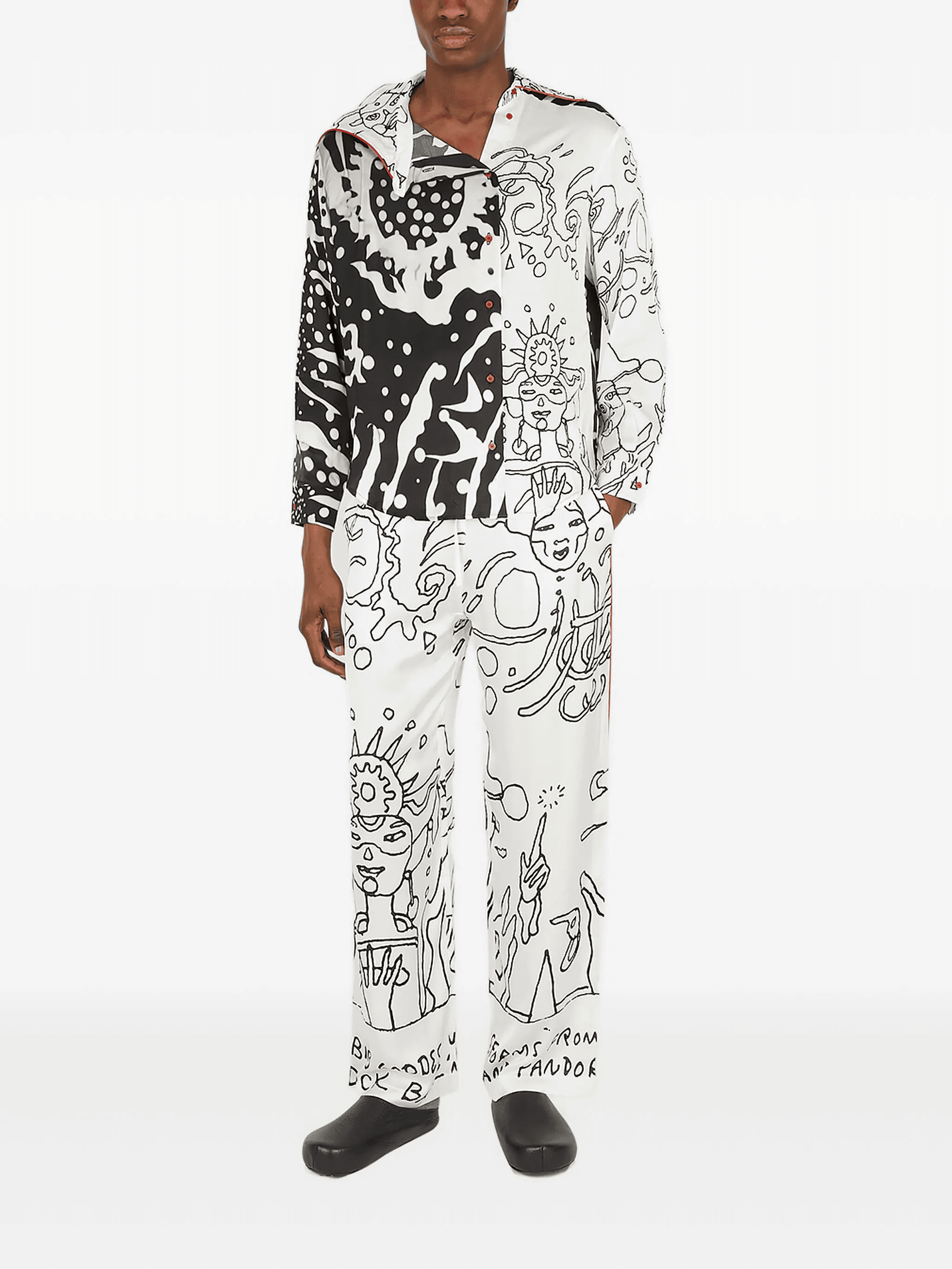 abstract-print shirt - Image 1