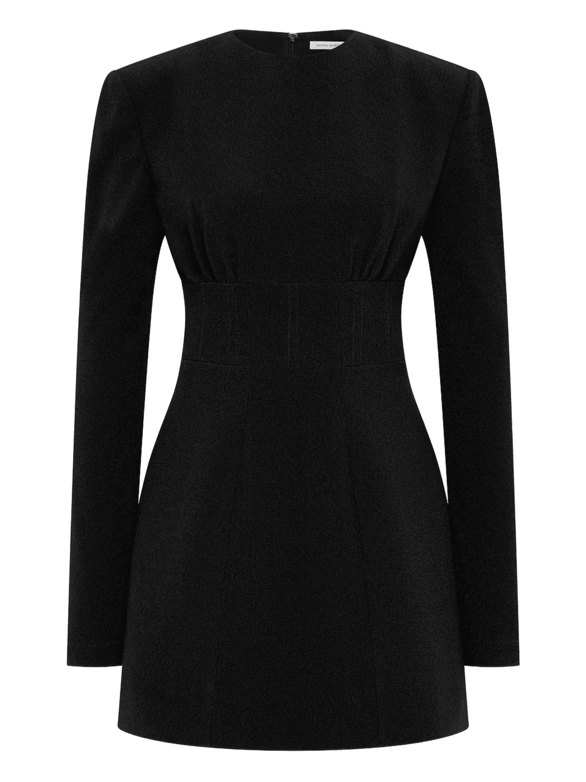 Dover padded-shoulder mini dress - Image 1