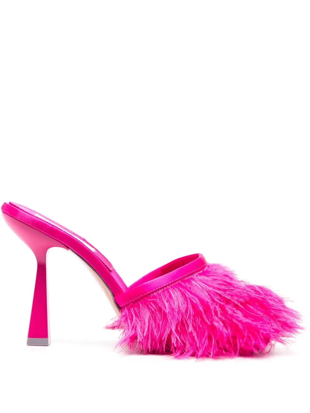 Sebastian 110mm feather-trim sandals - Image 1