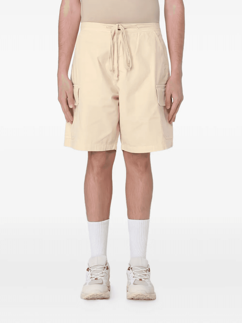 multiple-pocket drawstring cargo shorts - Image 1