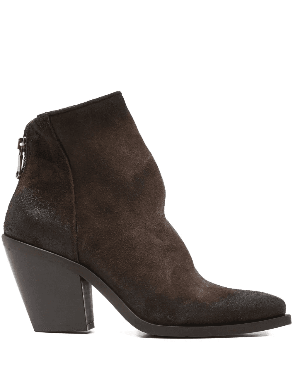 zip heeled boots - Image 1