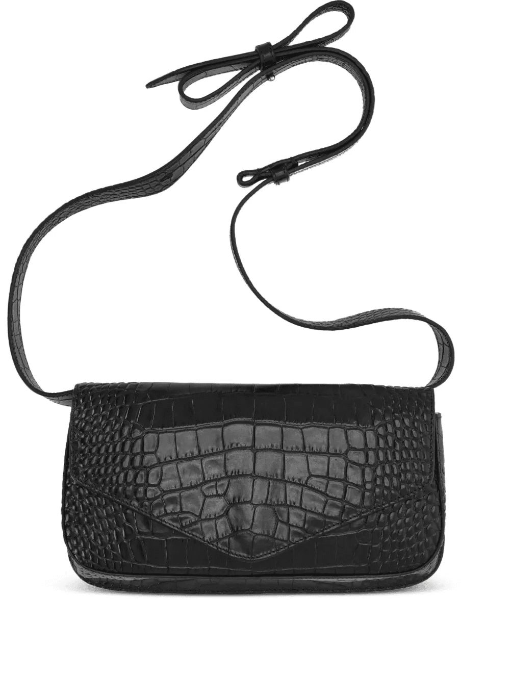 crocodile-effect cross body bag - Image 1