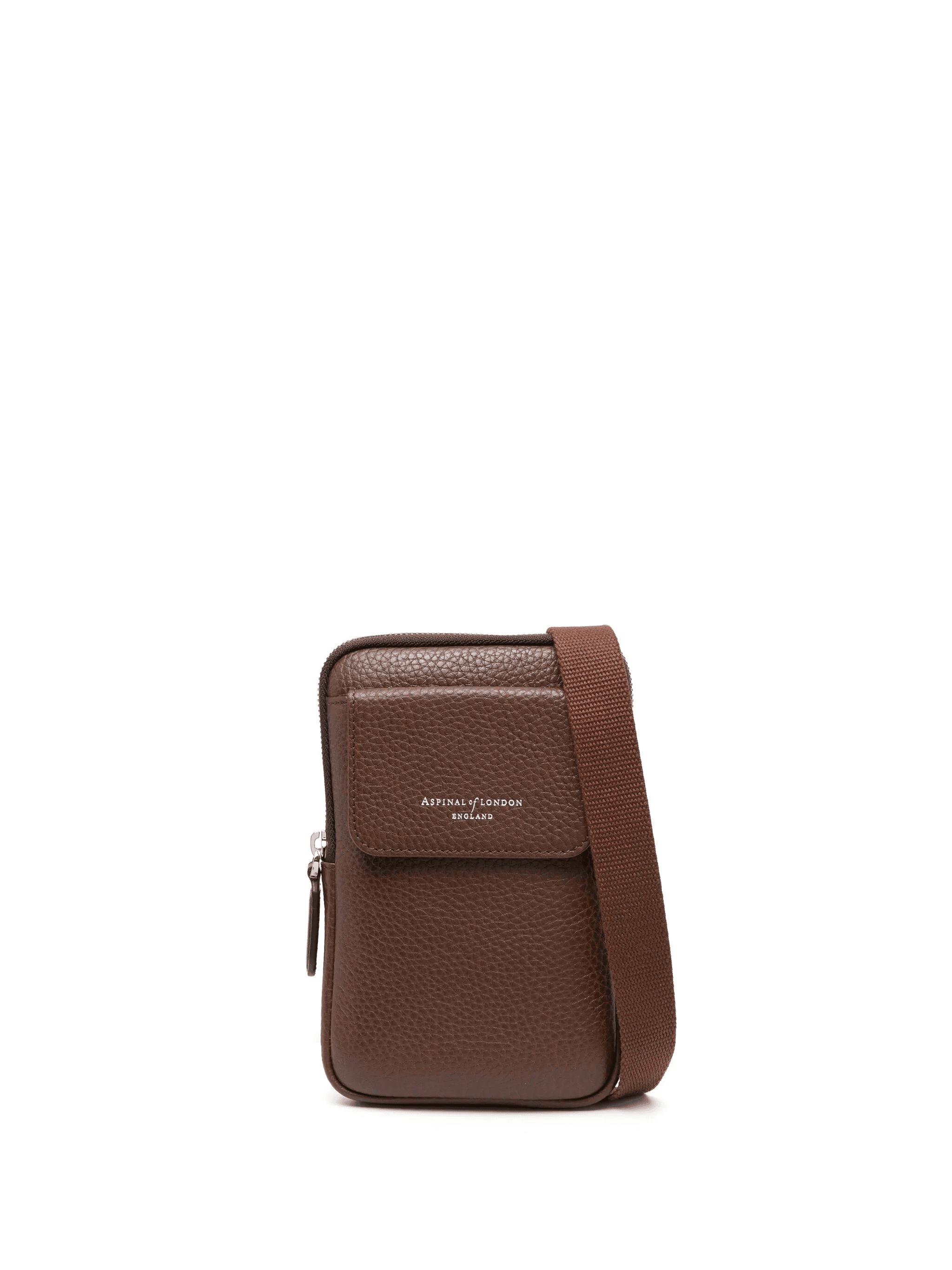 Reporter leather crossbody phone bag - Image 1