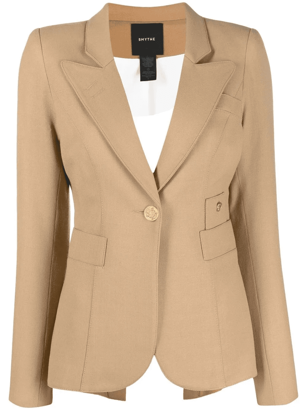 peak-lapels single-breasted blazer - Image 1