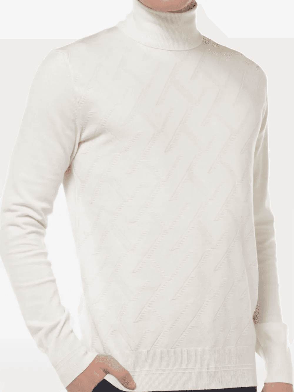 turtleneck cable-knit sweater - Image 1