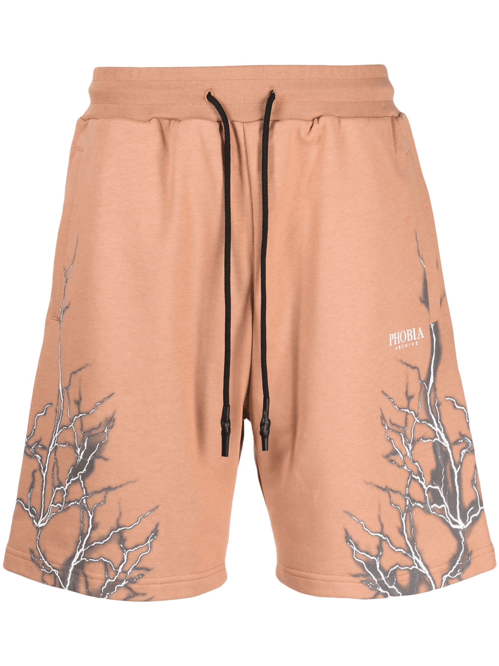 Lightning-print cotton shorts - Image 1