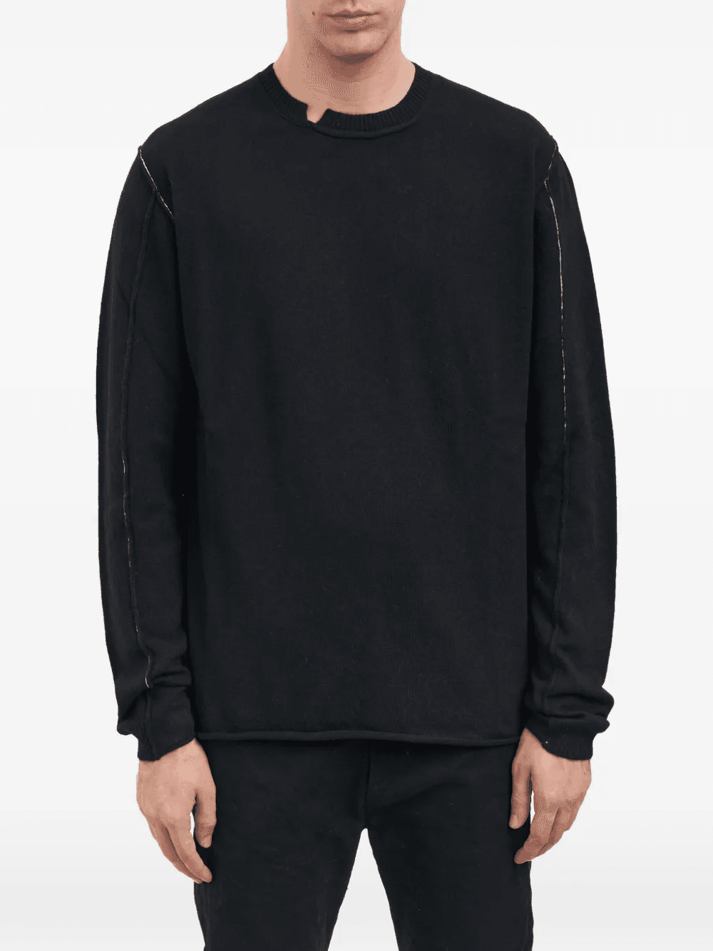 long-sleeve crew neck sweater - Image 1