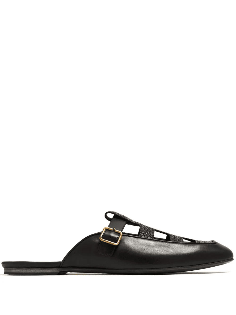 cut-out leather mules - Image 1