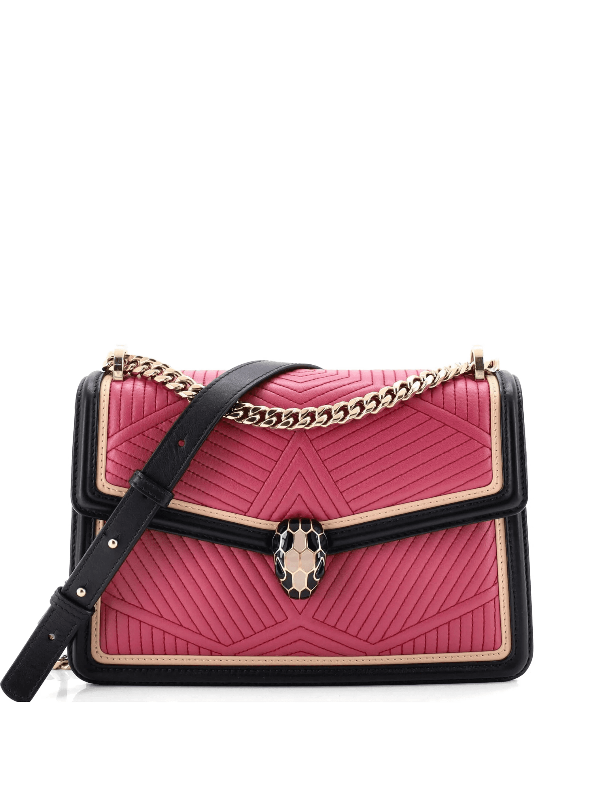 Serpenti Forever Shoulder Bag Quilted Leather Small crossbody bag - Image 1
