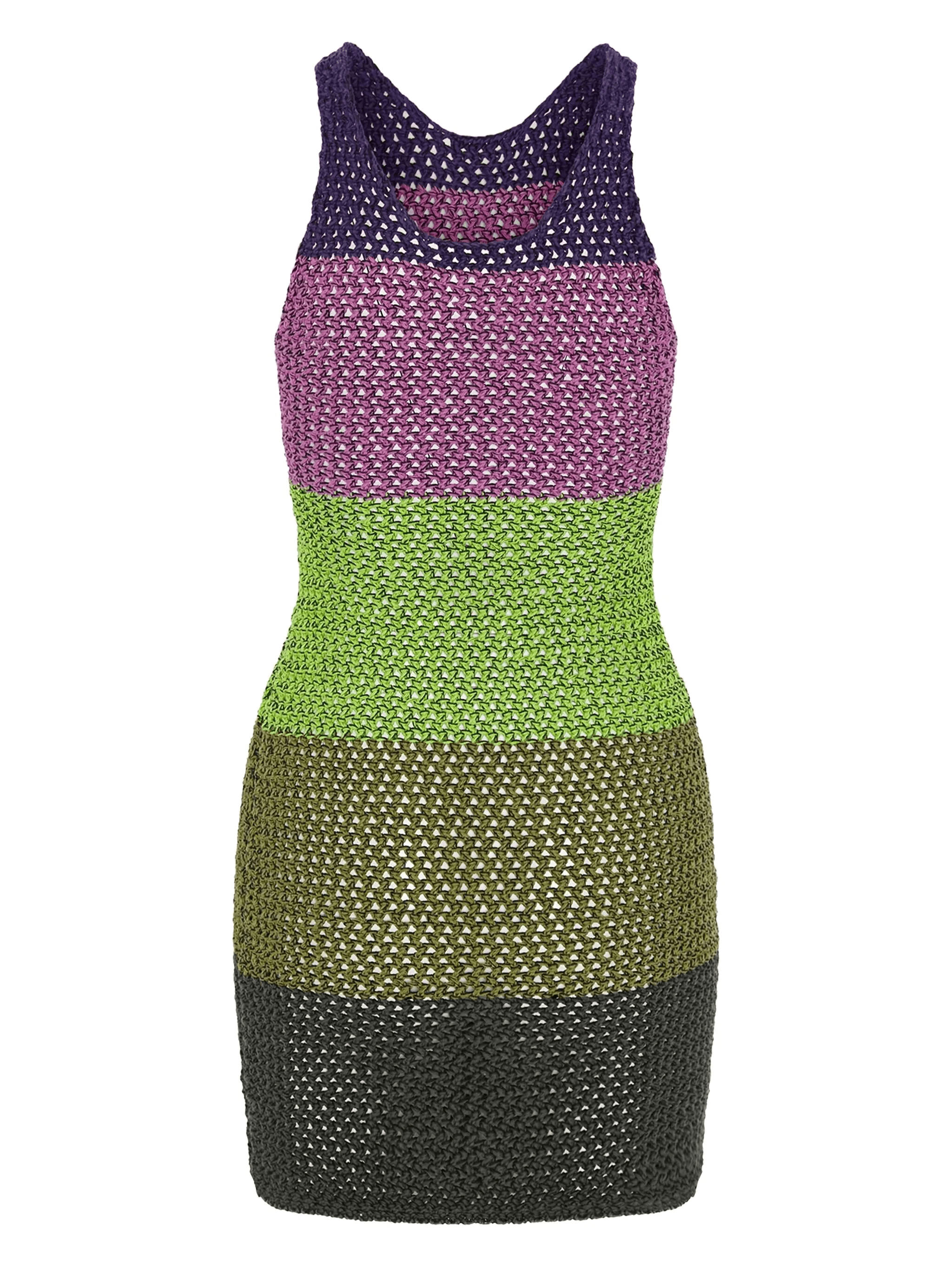 striped crochet dress - Image 1