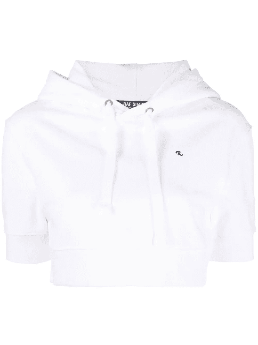 short-sleeve cropped hoodie - Image 1