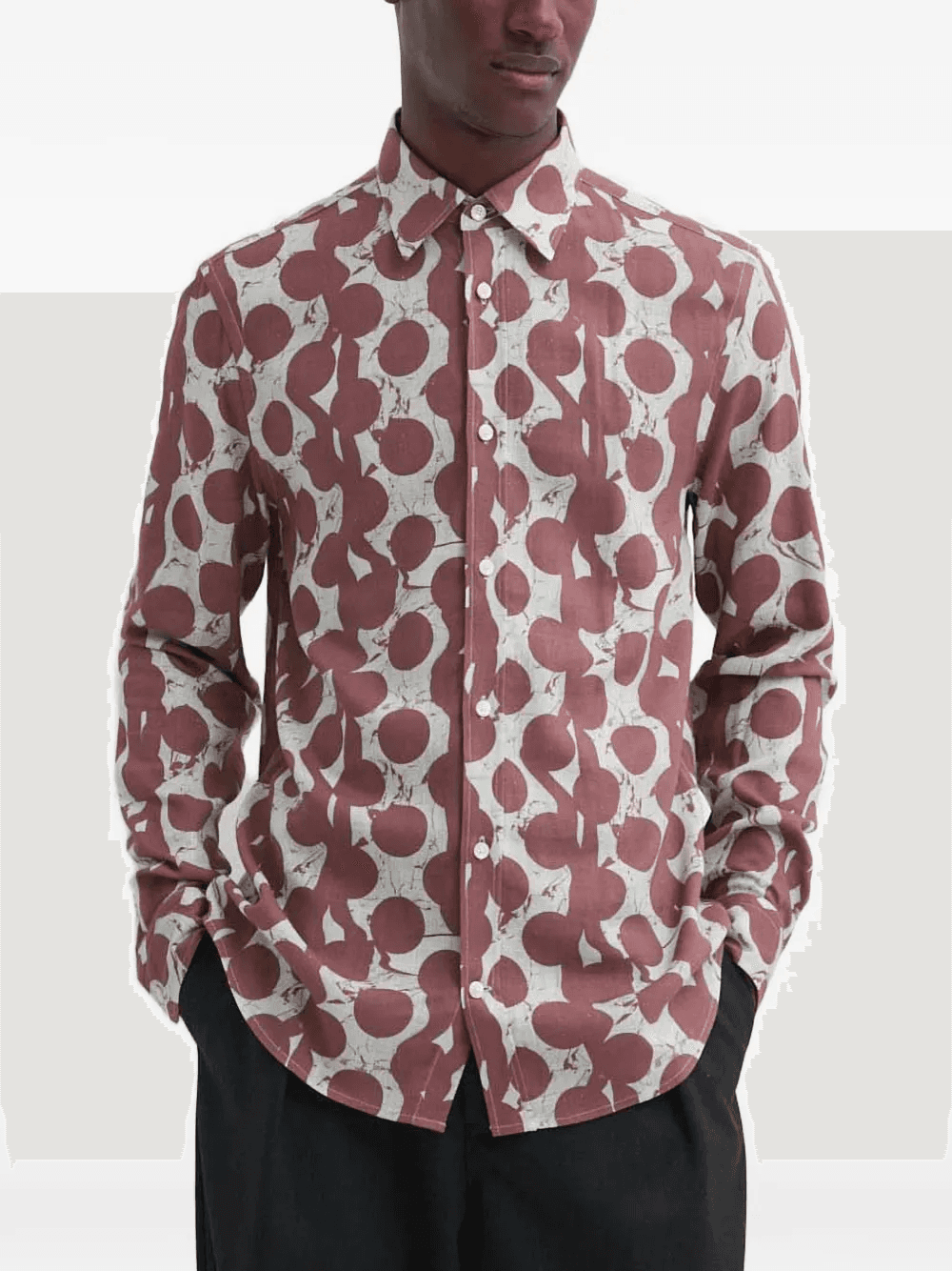 Lowan abstract-print shirt - Image 1
