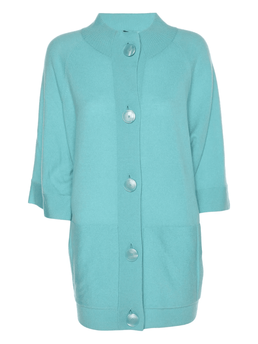 button-fastening cashmere cardigan - Image 1
