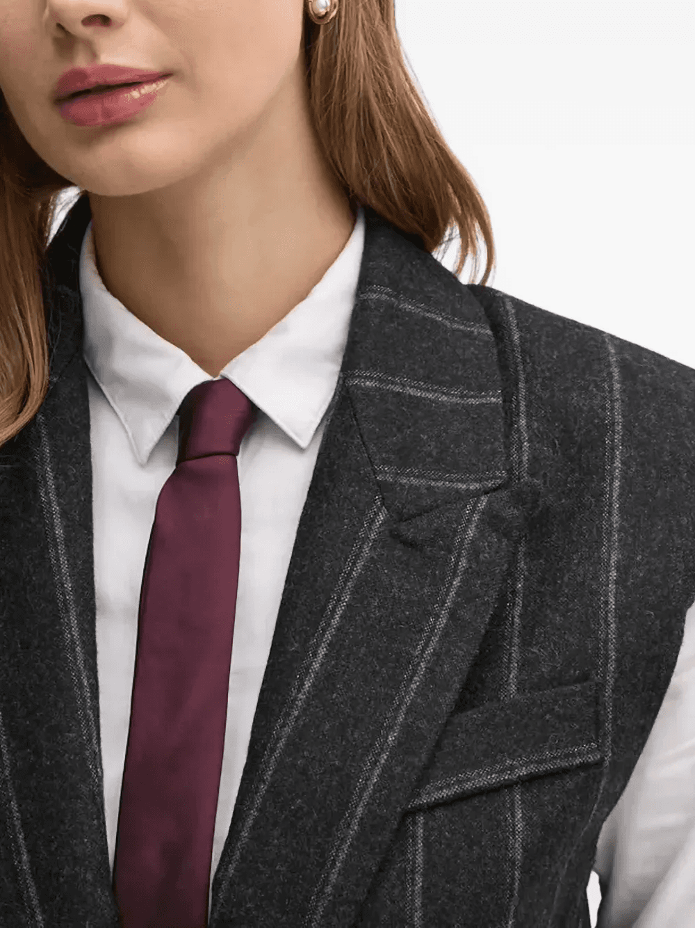 Valide pinstripe sleeveless waistcoat - Image 1