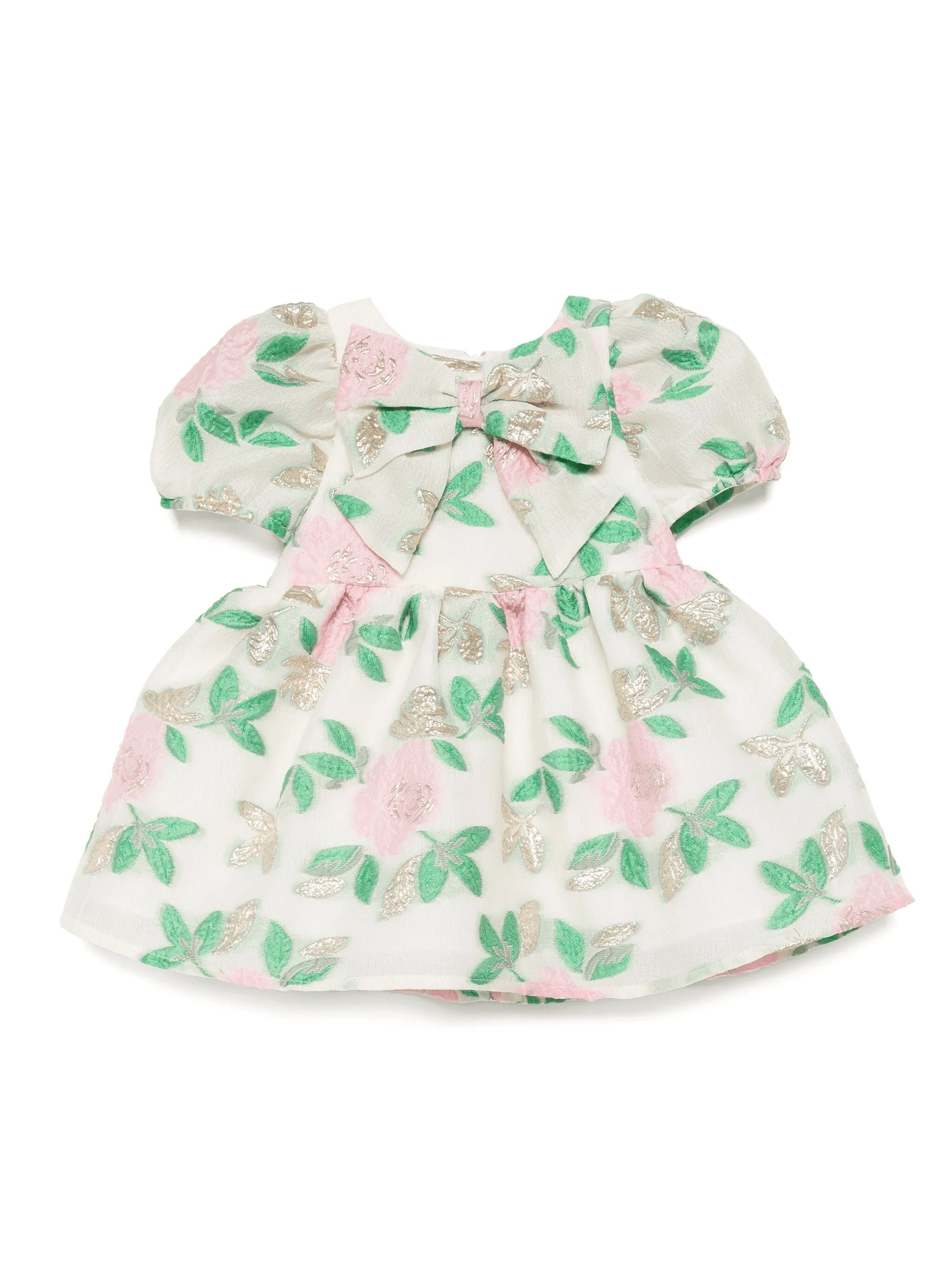 puff-sleeved bodice dress & bloomers - Image 1