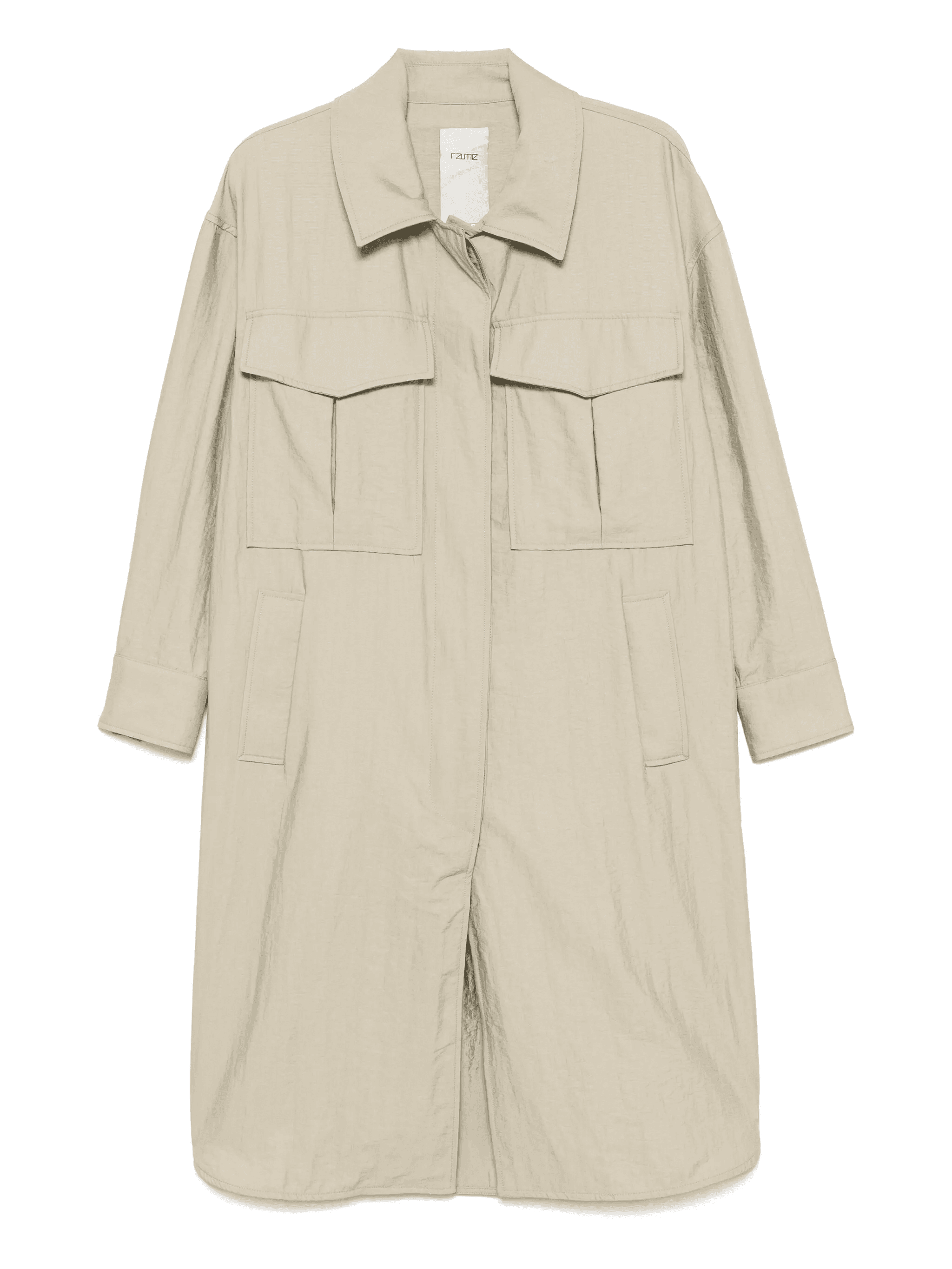 buttoned trench coat - Image 1