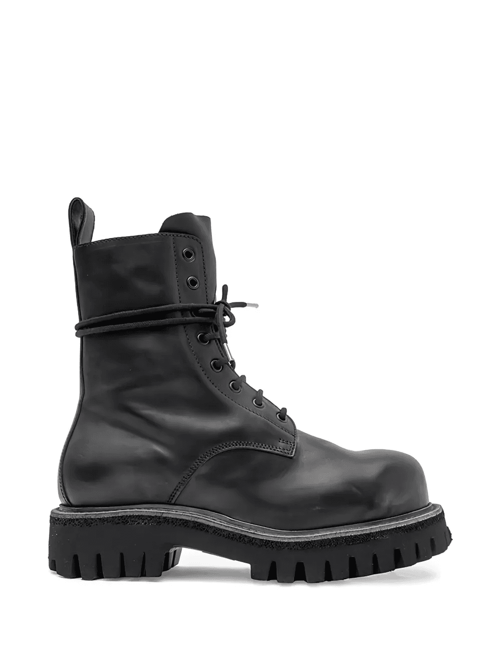 black combat boots - Image 1