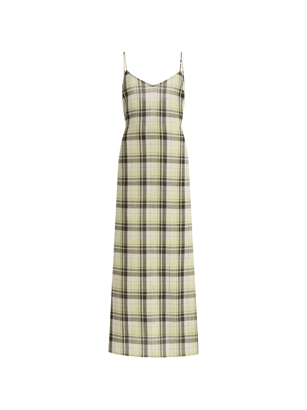 Evelyn plaid V-neck maxi dress - Image 1