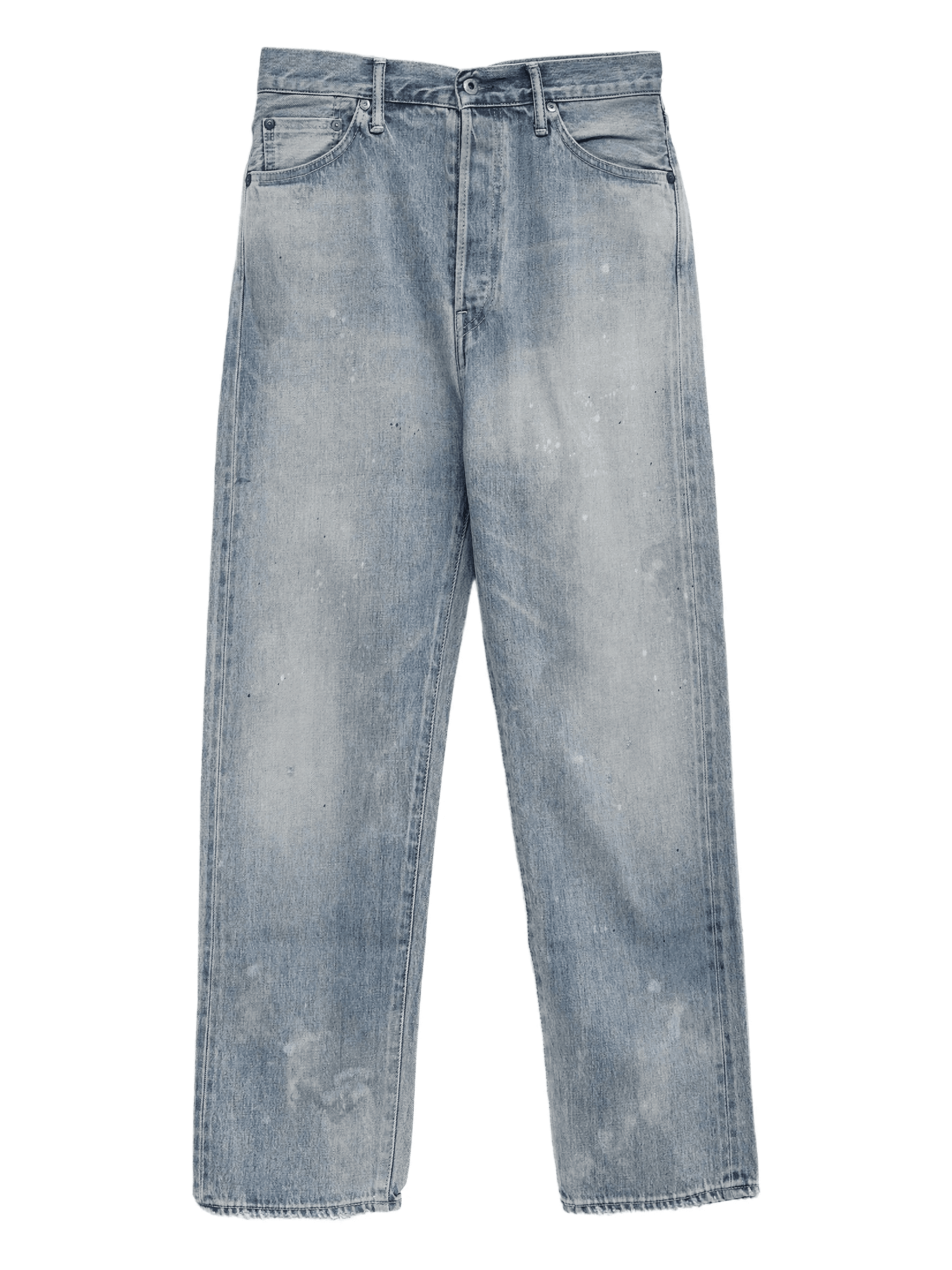 light-wash straight-leg jeans - Image 1