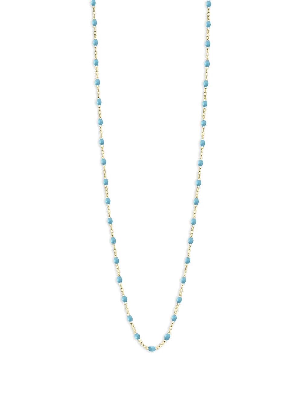 14K yellow gold bead necklace - Image 1