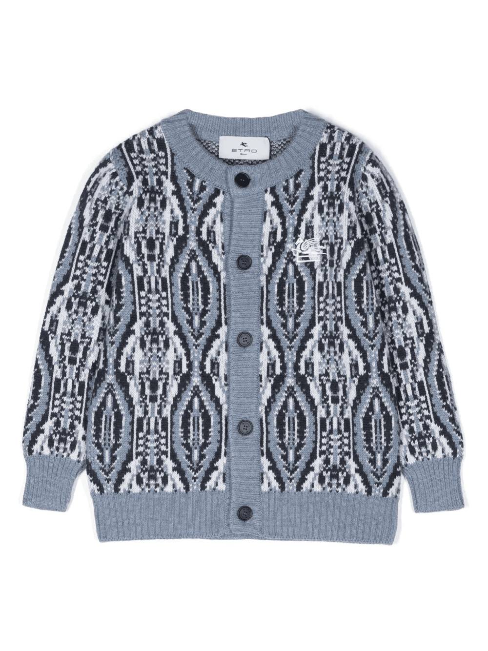 Pegaso-embroidered cardigan - Image 1
