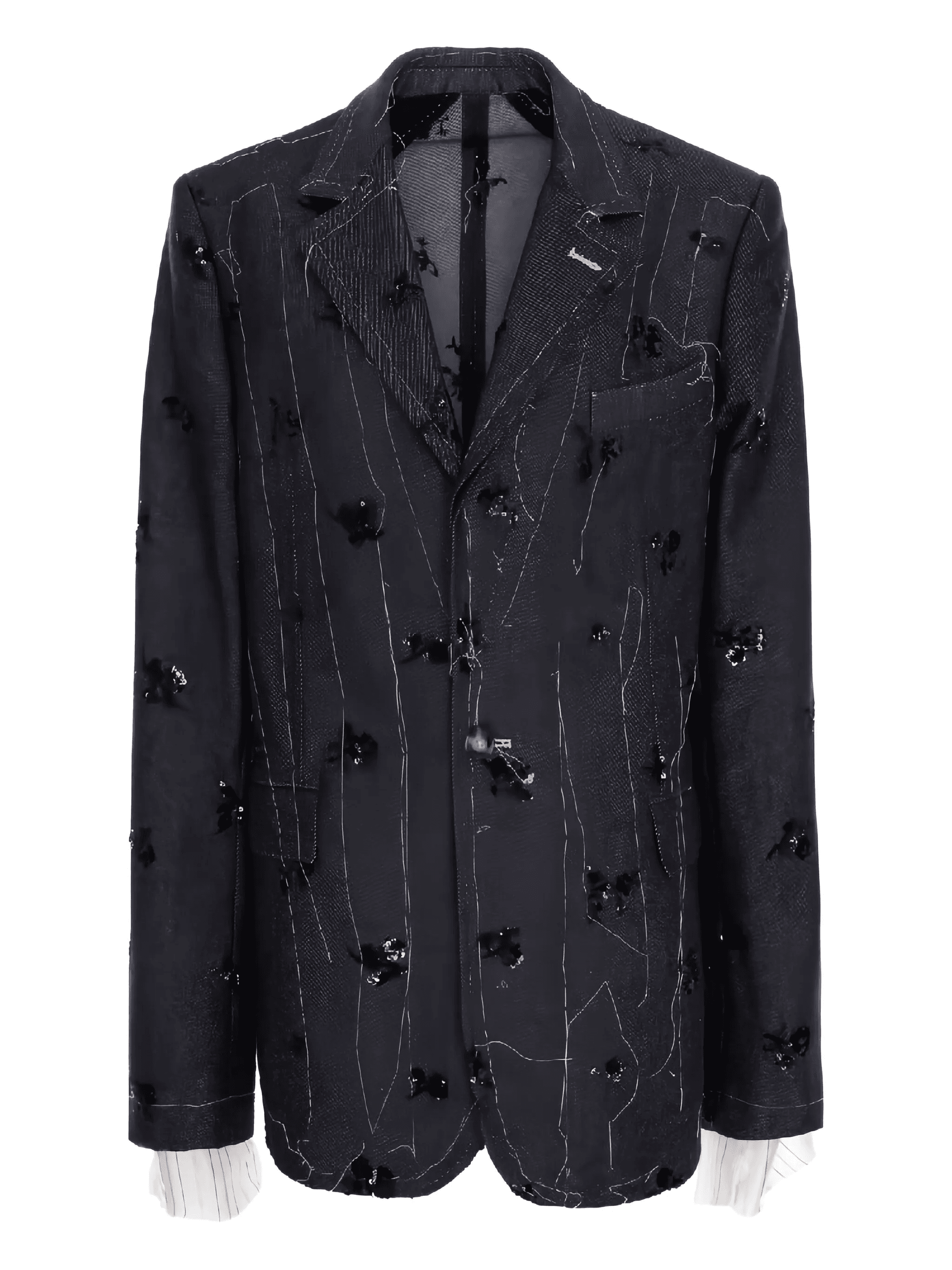 sequin-embellished blazer - Image 1