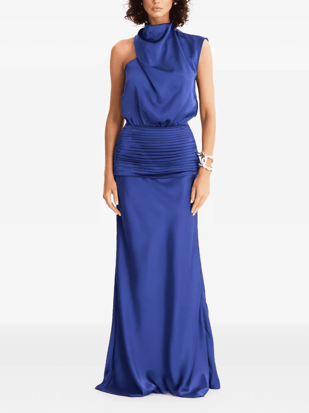 asymmetric-shoulder maxi dress - Image 1