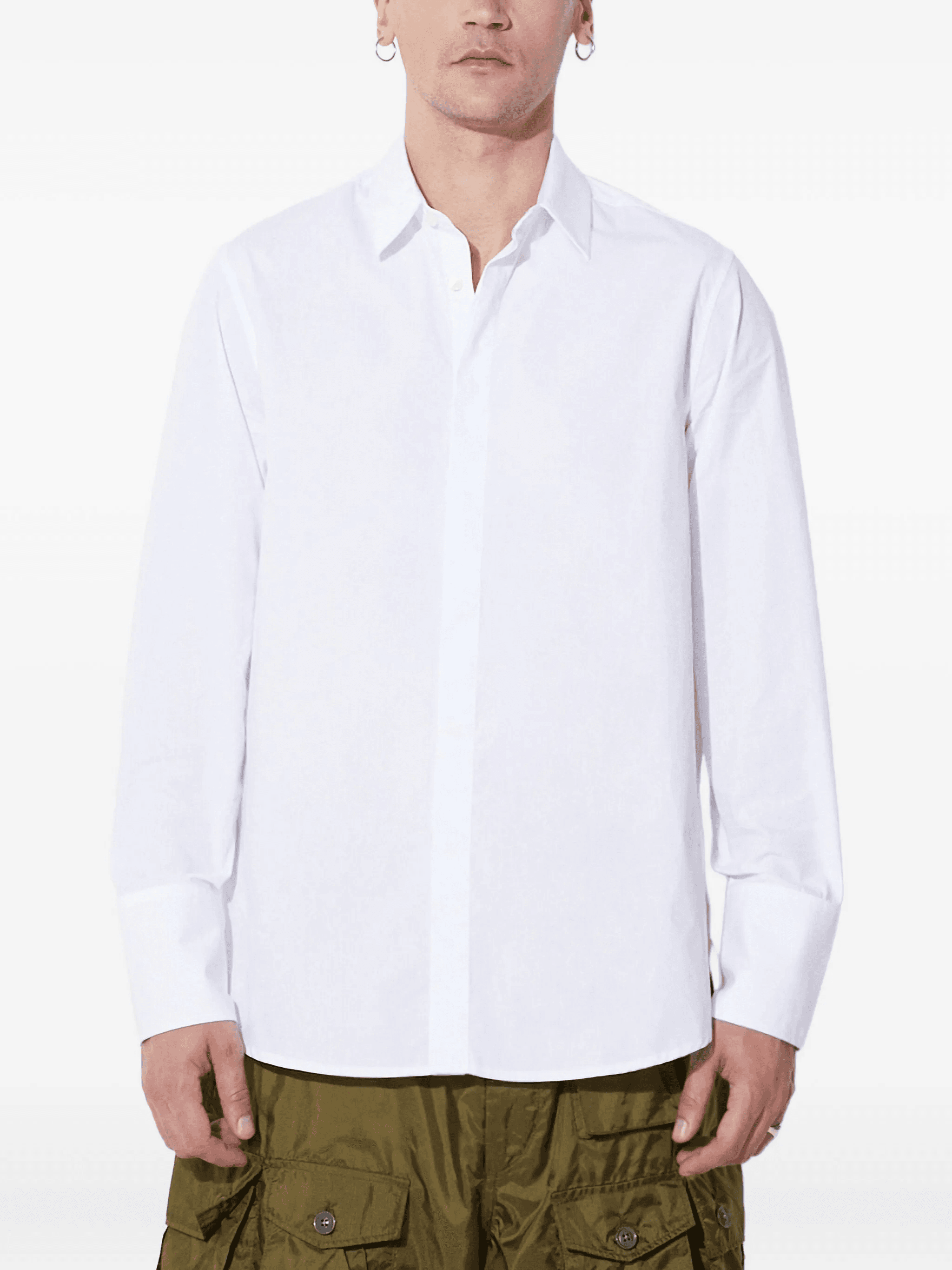 long-sleeved button-up shirt - Image 1