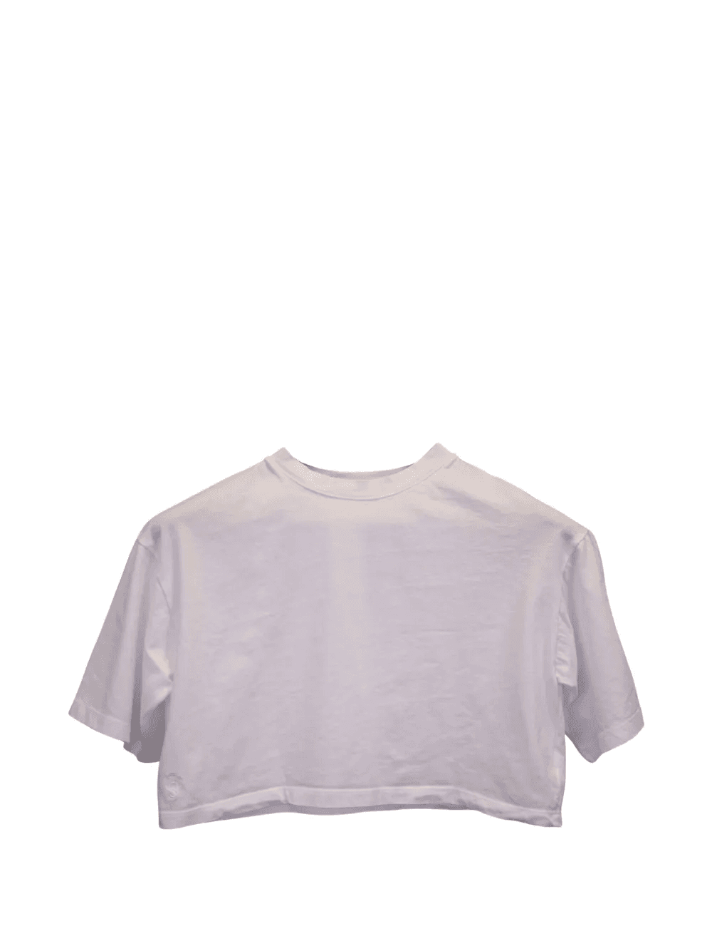 crew-neck cropped T-shirt - Image 1