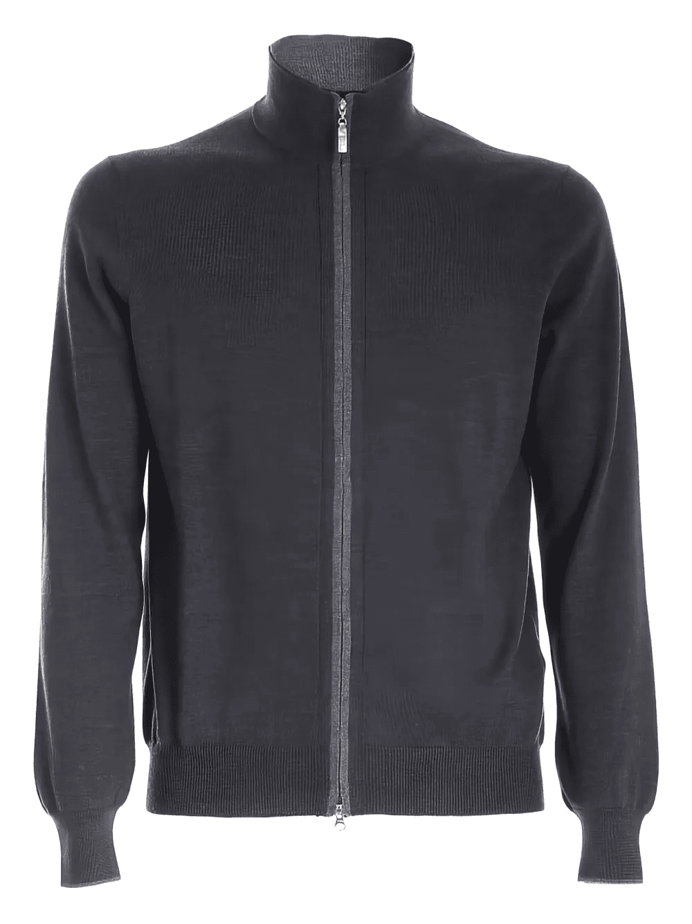 high-neck zip-up cardigan - Image 1