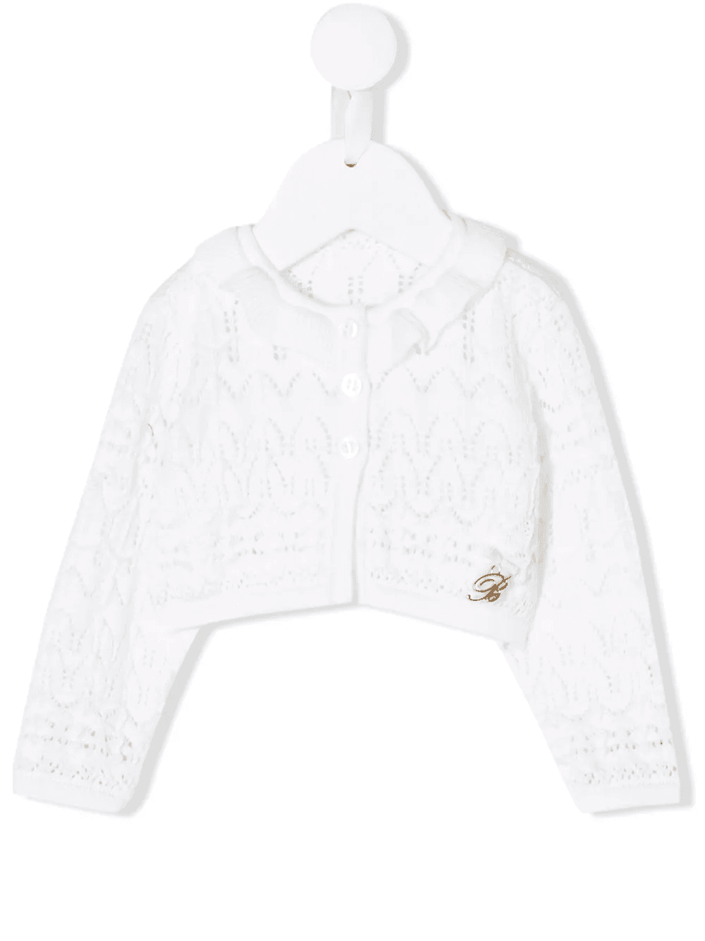 logo-embroidered cardigan - Image 1