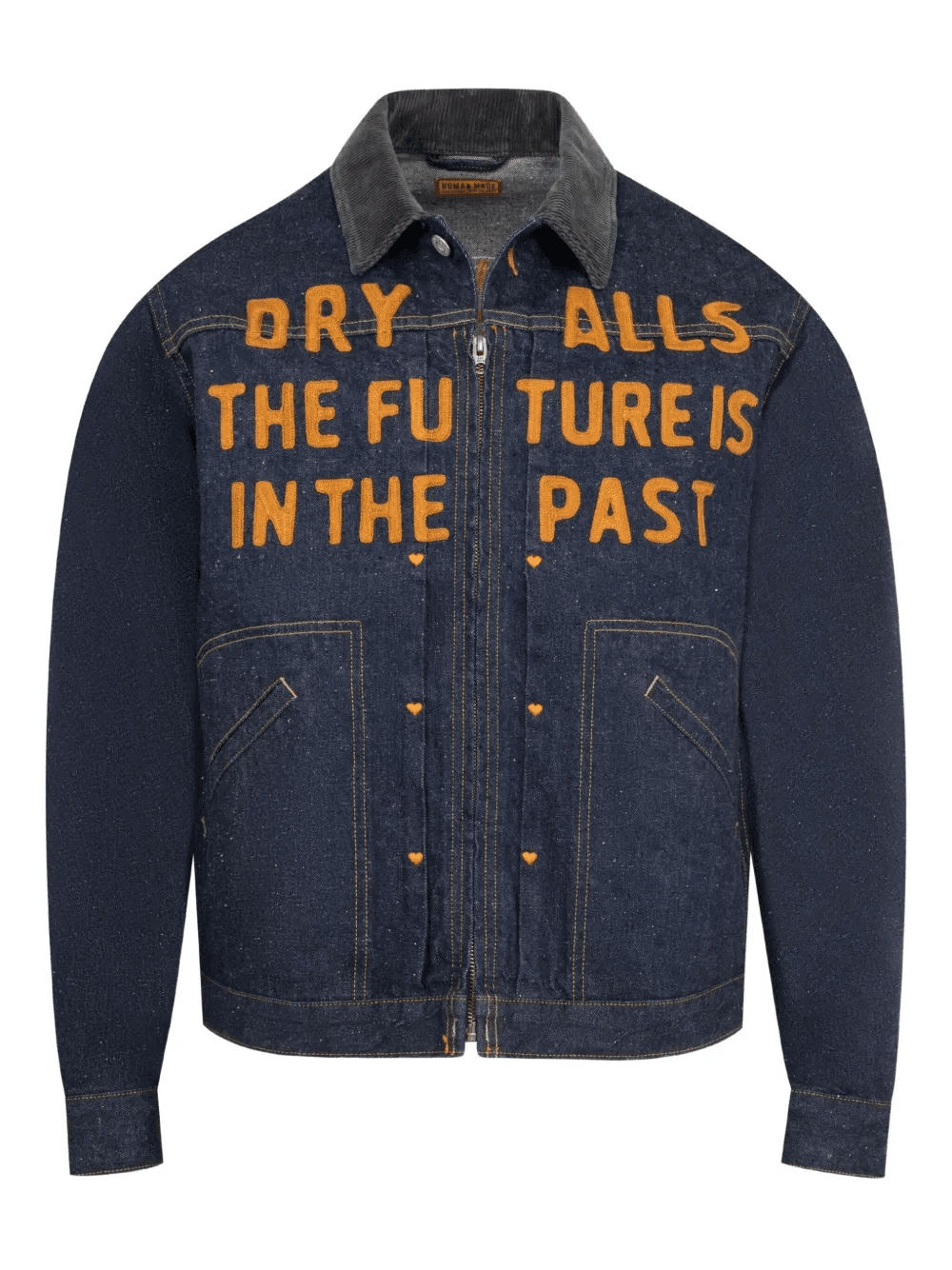 Work zip-up denim jacket - Image 1